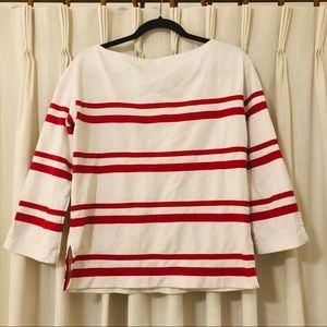 SALE Tory Burch Striped Boatneck Top